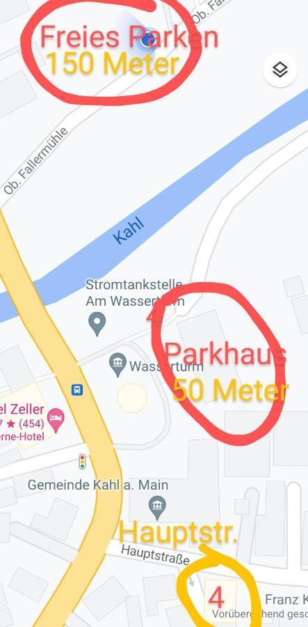 Apartments & Moeblierte Zimmer In Kahl Am Main, Kontaktloser Self Check-In, W-Lan, Schreibtisch, Duschbad, Kuechenzeile, Pkw-Plaetze Luaran gambar